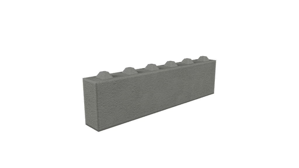 Bloque inteligente autoapilable con diseño machihembrado para ensamblarse sin la necesidad de mortero.